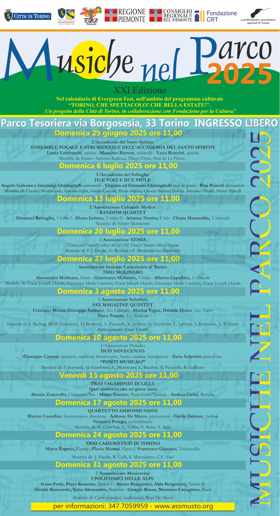 Musiche nel Parco 2025